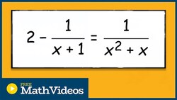 Solve a rational equation with factoring and extraneous solution Instructional Video