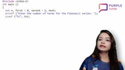 Program to write Fibonacci Series Instructional Video