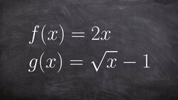 Learn how to determine the domain from the quotient of two functions Instructional Video