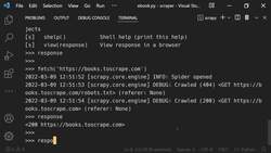 Web Scraping Tutorial with Scrapy and Python for Beginners - fetch( ) Response Instructional Video