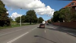 Copenhagen XV synched series front driving studio process plate background Stock Footage