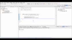 Writing the First Executable Program in Java Instructional Video