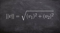 Learn how to find the magnitude and direction of the vector Instructional Video