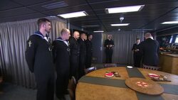 Camilla having a tour of aircraft carrier HMS Prince of Wales News Clip