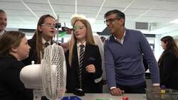 Rishi Sunak gets blanked when asking students in Grimsby if they are 'excited about the exam' - HD version News Clip