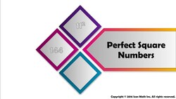 Perfect Square Numbers Instructional Video