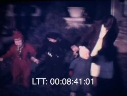 USA Hometown 1940s Life COLOR Stock Footage