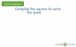 Solving Quadratic Equations by Completing the Square Instructional Video