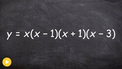 Sketch the graph of a factored polynomial using multiplicity Instructional Video
