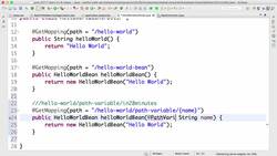 Master Java Web Services and REST API with Spring Boot- Step 06 - Enhancing the Hello World Service with a Path Variable Instructional Video