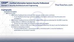 CISSP® Certification Domain 3: Security Architecture and Engineering Video Boot Camp for 2022 - Symmetric encryption Instructional Video
