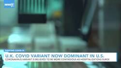 CDC Chief: U.K. Variant Now Dominant COVID-19 Strain In U.S. News Clip