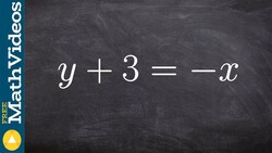 Tutorial - Determine if the equation has y varying directly with x ex 3, y = kx; y + 3 = -x Instructional Video