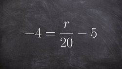 Solving a linear equation with a variable divided by a number Instructional Video