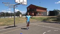 #4. How to teach: Layups Part 1 › One-step & shoot | Basketball skills in PE Instructional Video
