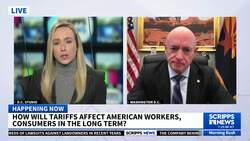 Sen. Mark Kelly warns of costs going up, Americans losing jobs due to tariffs News Clip
