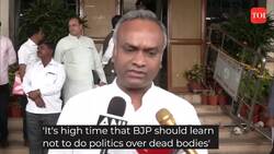 Jain monk murder: It's high time BJP should learn not to do politics on dead bodies, says Priyank Kharge News Clip