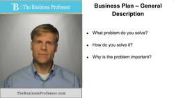 General Description of Business - Business Plan Instructional Video