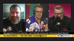 CFL superfans on the Grey Cup - and a friendly rivalry over a Guinness World Record News Clip