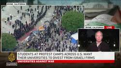 Arrests as US police storm pro-Palestine protest at University of California, Irvine News Clip