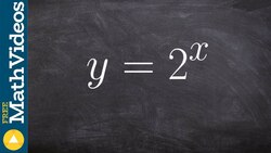 Showing how to find the inverse of an exponential to find the log, y = 2^x Instructional Video