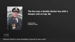 Shania Twain tour bus rolls over in Saskatchewan News Clip