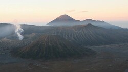 Bromo Volcano Sunrise - Indonesia Stock Footage