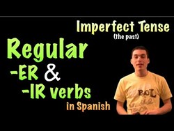 02 Spanish Lesson - Imperfect - Regular -ER and -IR verbs Instructional Video