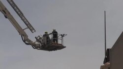 CLEAN : Ramaphosa says "someone is being held" over parliament fire in Cape Town News Clip