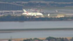 Emirates Airline plane at Heathrow News Clip