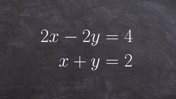 Applying substitution to solve a system of equations with a consistent independent solution Instructional Video