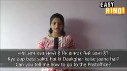 10 phrases for asking directions in Hindi - Easy Hindi Basic Phrases (3) Instructional Video