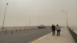CLEAN : Dust storm hits the Iraqi capital of Baghdad News Clip