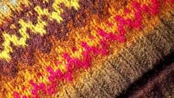 Knitted background Stock Footage