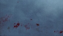 CLOSE ANGLE OF METAL STORAGE BOX WITH RED PAINT OR BLOOD ON TOP BEING OPENED. BUNDLE OF DYNAMITE IN BOX. FLAMES OR SPARKS. MONEY WRAPPED AND LABELED IN BOX. Stock Footage