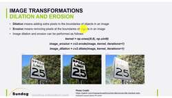 Create a computer vision system using decision tree algorithms to solve a real-world problem : Image cropping dilation and erosion Instructional Video