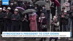 Kyrgyzstan's President Says He'll Step Down News Clip