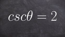 Find the Values of Theta in Degrees and Radians in the First Quadrant Instructional Video