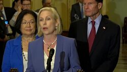 Senator Gillibrand claims treatment of Kavanaugh sex abuse accuser sends message to women Stock Footage