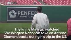 Rishi Sunak guest of honour at Major League Baseball game in Washington DC News Clip