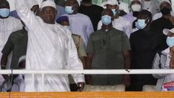 CLEAN : Barrow gives victory speech after re-elected as Gambia president News Clip