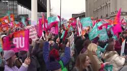 Striking teachers attend rally in Birmingham News Clip
