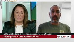 'We're thrilled, the whole country is thrilled': father and husband of freed hostages News Clip