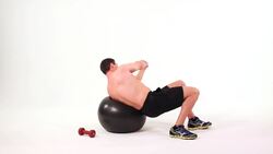 How to Do a Lying Twist on Exercise Ball Instructional Video