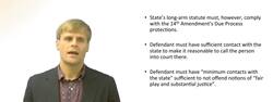 Minimum Contact Standard for Personal Jurisdiction - Long Arm Statute Instructional Video