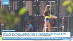 Dallas School District Defies Governor's Mask Ban News Clip