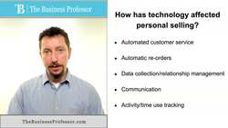 Marketing - How Technology Affects Personal Selling Instructional Video