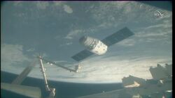 ISS robot arm secures Space X supply shipment News Clip