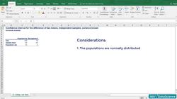 Statistics for Data Science and Business Analysis - Calculating Confidence Intervals for Two Means with Independent Samples (Part 1) Instructional Video