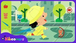 If All Of The Raindrops | Raindrop Song | Kids Song | The Kiboomers Instructional Video